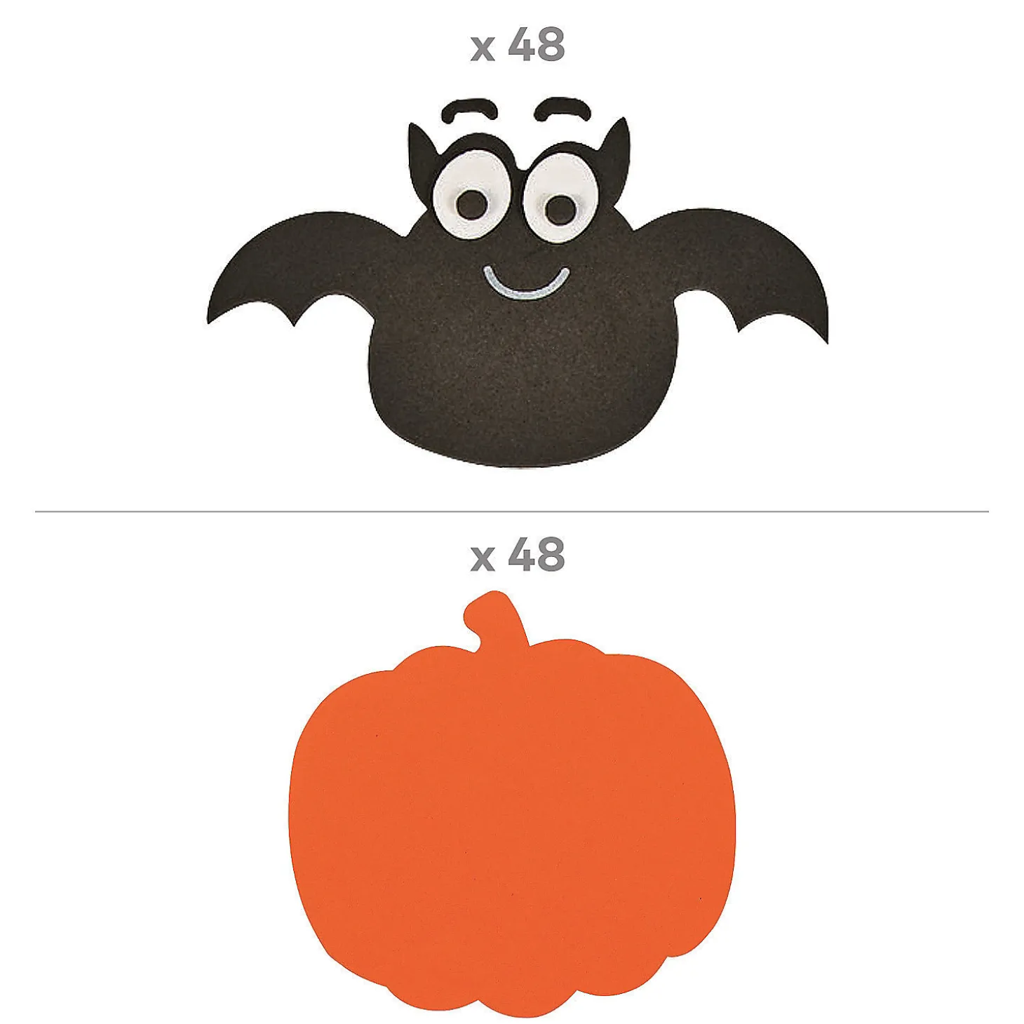 Bulk Jumbo Pumpkin Craft Kit - Makes 48