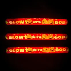 Christian Pumpkin Foam Tubes With Glow Sticks - 6 Pc.