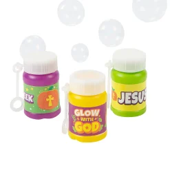 Christian Pumpkin Mini Bubble Bottles - 12 Pc.