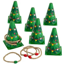 Christmas Tree Cone Ring Toss Game