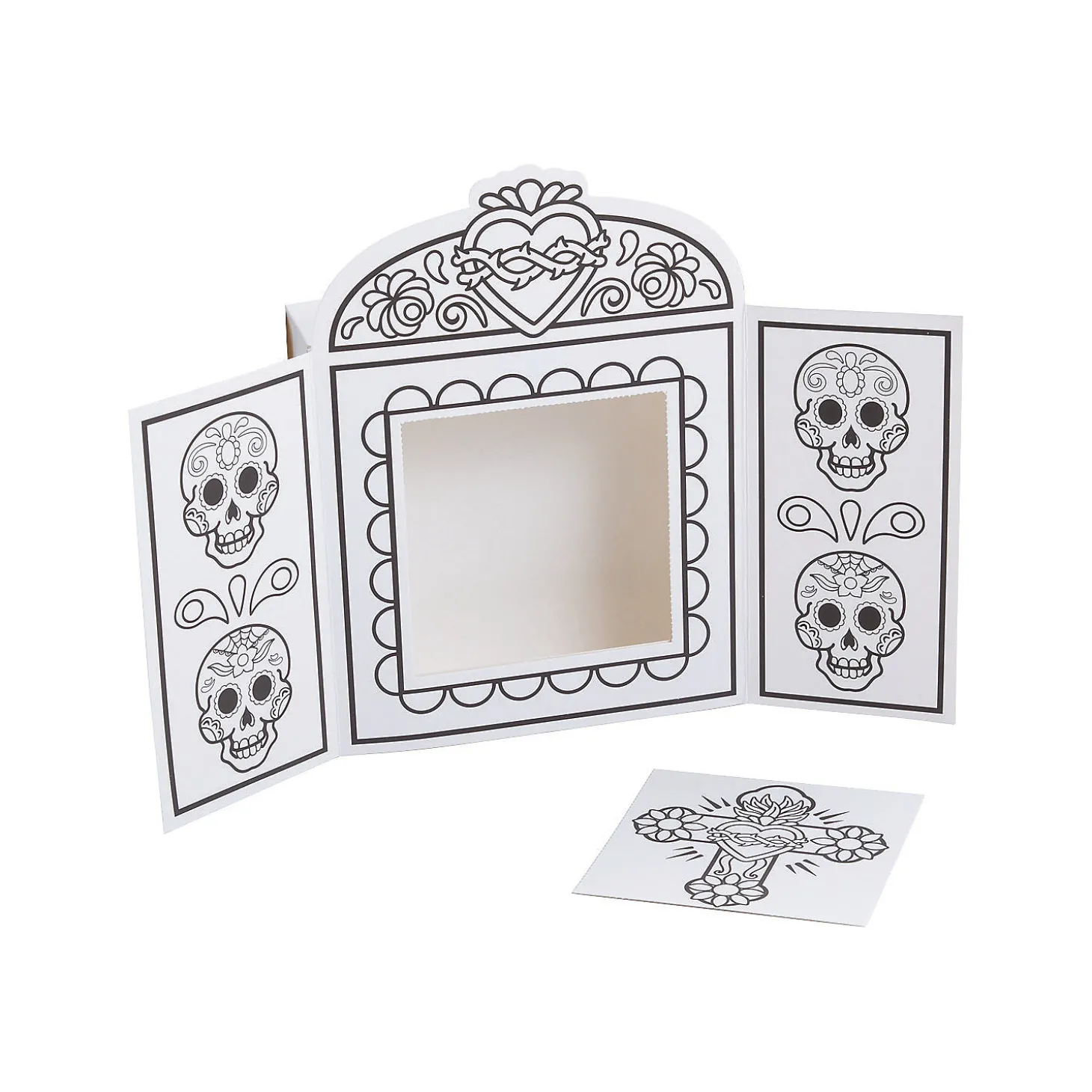 Color Your Own Day Of The Dead Shrines - 6 Pc.
