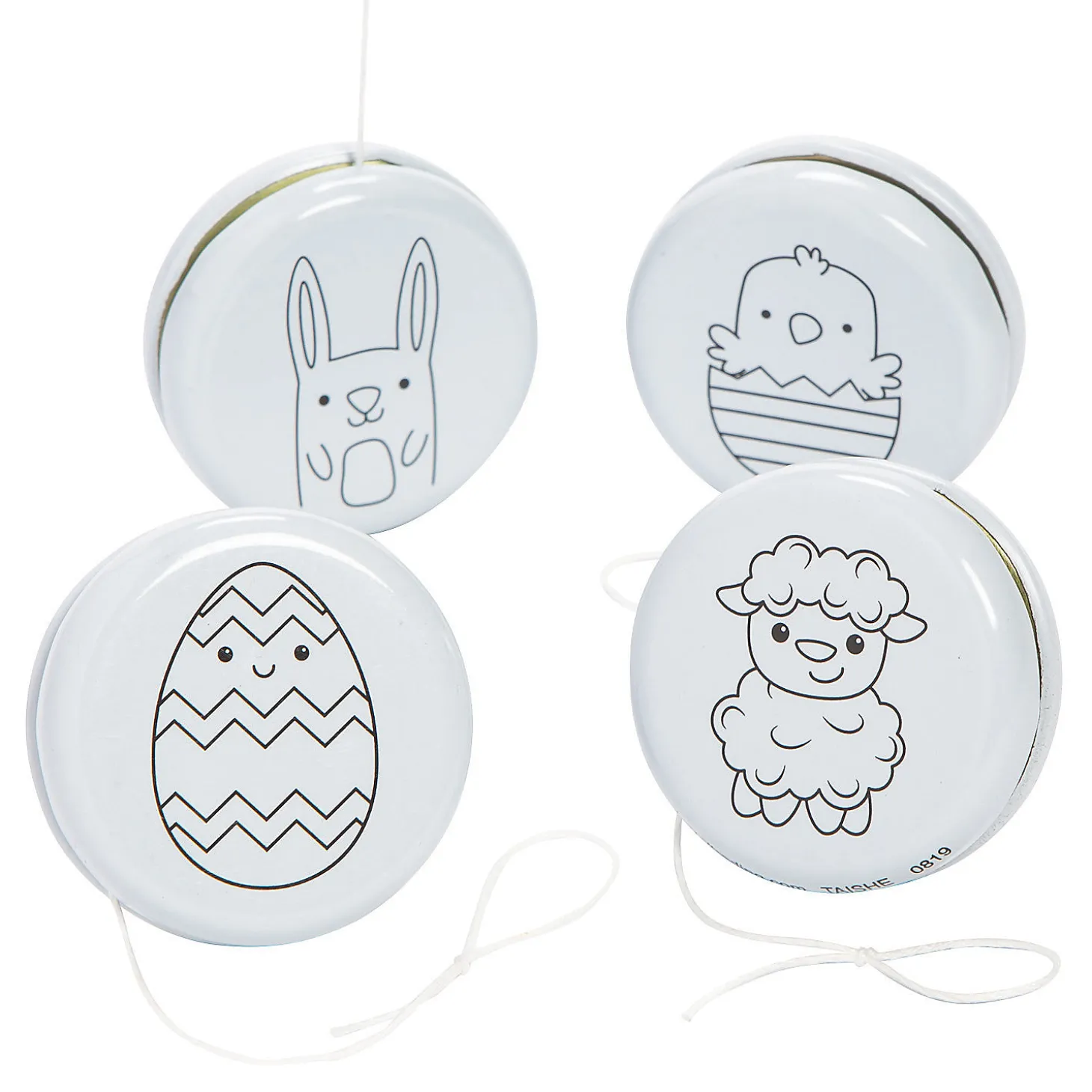 Color Your Own Easter Yoyos - 12 Pc.