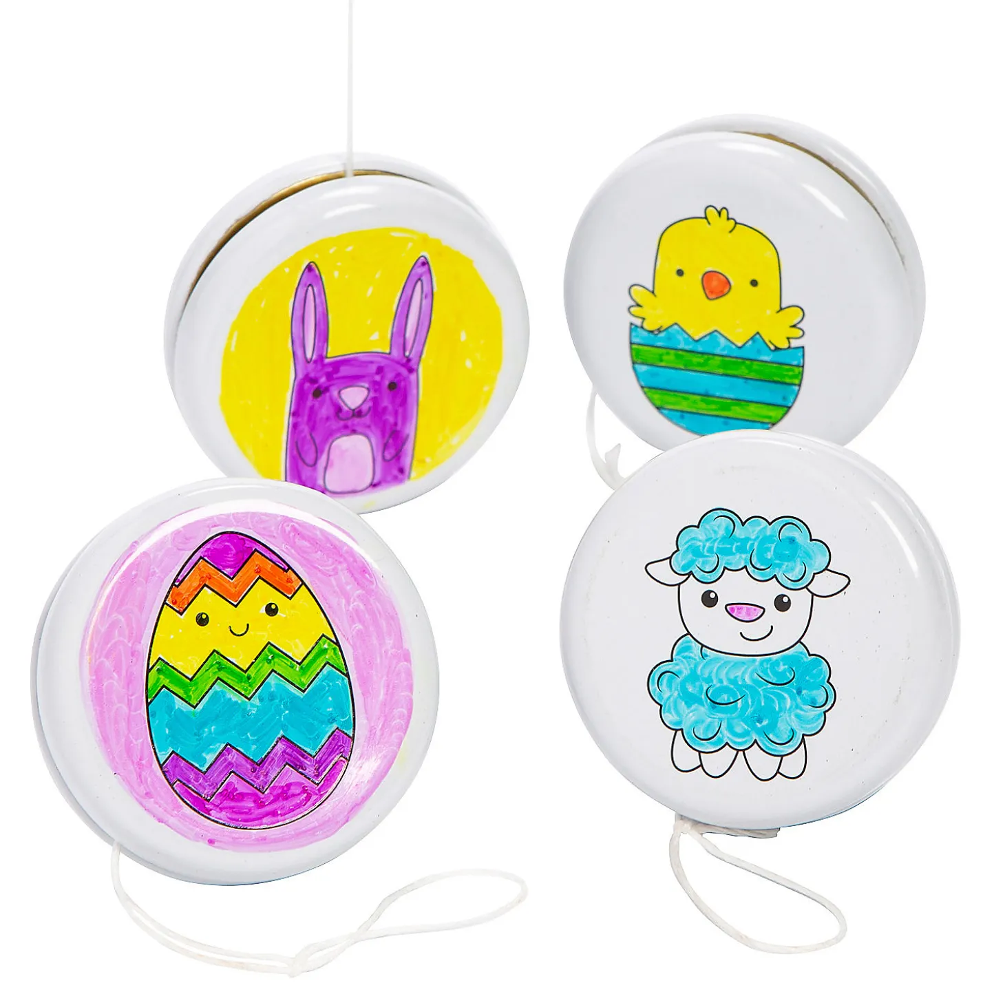 Color Your Own Easter Yoyos - 12 Pc.