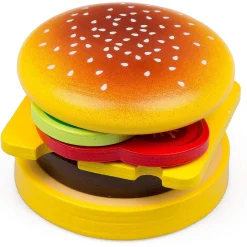 Cook 'N Grill Wood Toy Bbq Set - Includes Pretend Play Wooden Barbeque Food & Grilling Tools For Kids, Boys & Girls, More Than 30 Pieces, Fun Indoor Activity Se