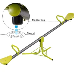 Costway Kids 360 Degree Rotation Seesaw Teeter Totter Outdoor Play Set Toy