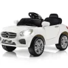 Costway 6V Kids Ride On Car Rc Remote Control Battery Powered W/ Led Lights Mp3 White