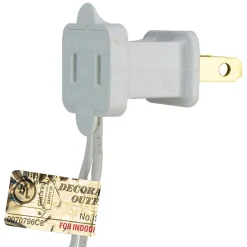 10-Count White And Black Skull Paper Lantern Halloween Lights 8.5Ft White Wire