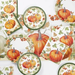 Creative Converting Pumpkin Harvest Party Supplies Kit, 49 Ct
