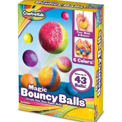 Creative Kids Diy Magic Bouncy Balls - Create Your Own Crystal Powder Balls Craft Kit For Kids