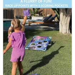 Disney Frozen 2 Frost Toss Game Set By Gosports - Includes 8 Snowflake Bean Bags With Portable Carrying Case