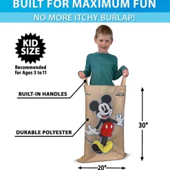 Disney Mickey And Friends Sack Race Party Game By Gosports - 6 Pack Bags For Kids