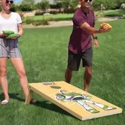 Disney Pixar Toy Story Regulation Size Cornhole Set By Gosports - Includes 8 Bean Bags And Portable Carrying Cas