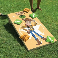 Disney Pixar Toy Story Regulation Size Cornhole Set By Gosports - Includes 8 Bean Bags And Portable Carrying Cas
