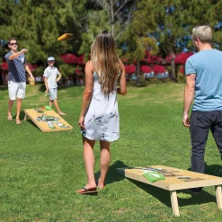 Disney Pixar Toy Story Regulation Size Cornhole Set By Gosports - Includes 8 Bean Bags And Portable Carrying Cas