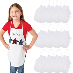 Diy Canvas Child's Aprons - 12 Pc.