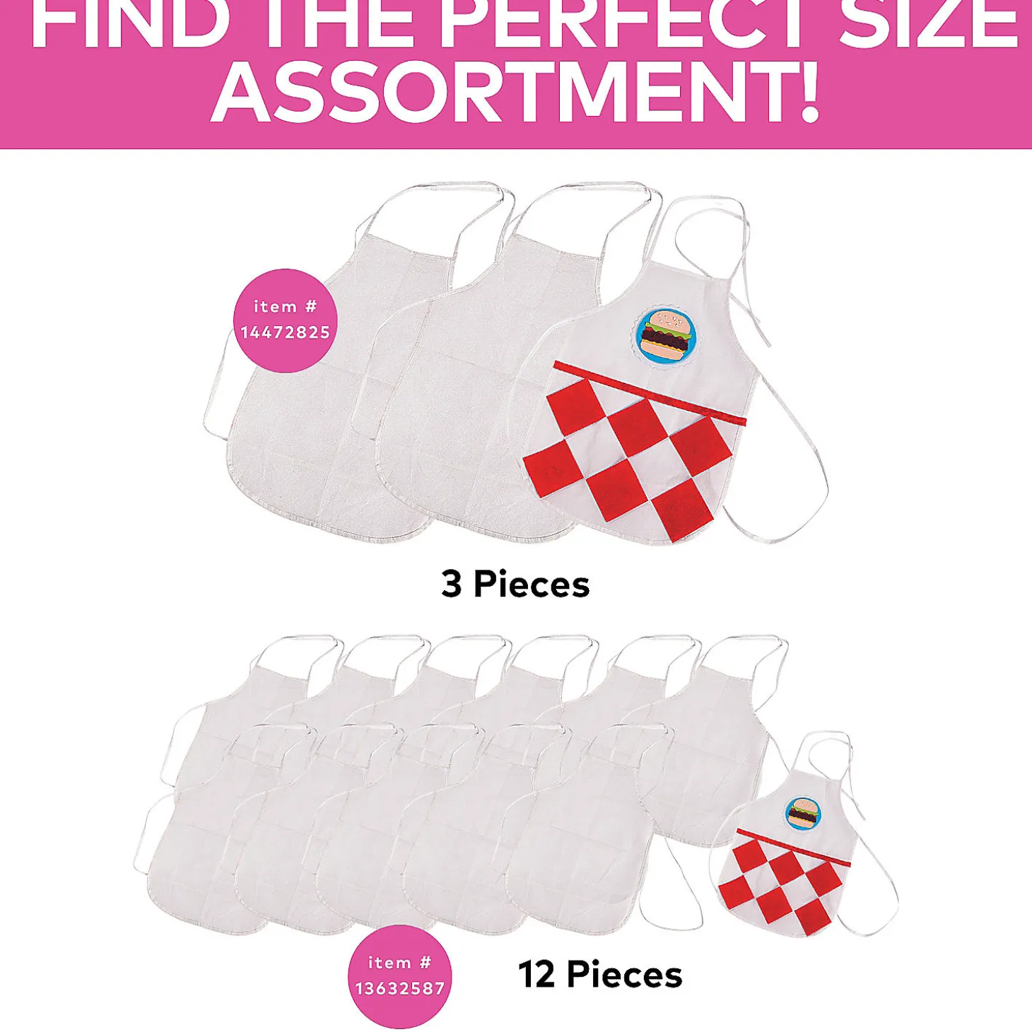 Diy Child's Apron - 12 Pc.