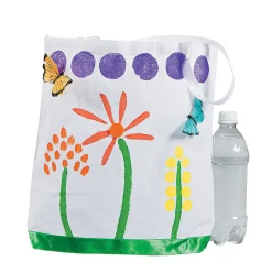 Diy Large White Canvas Tote Bags - 6 Pc.