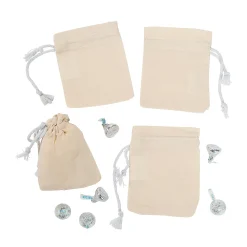 Diy Mini Canvas Drawstring Bags - 48 Pc.