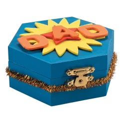 Diy Unfinished Wood Hexagon Box - 12 Pc.