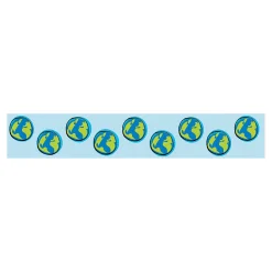 Earth Pencils With Globe Pencil Top Erasers - 12 Pc.