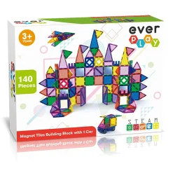 Everplay 140Pcs Magnetic Tile