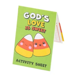 Faith Candy Corn Fold-Up Activity Sheets - 24 Pc.