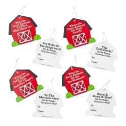 Farm Rubber Duck Valentine Exchanges With Card For 12