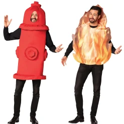 Fire Hydrant & Fire Couples Costumes