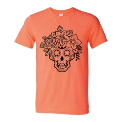 Floral Sugar Skull Adult's T-Shirt