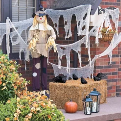 Foam Orange Pumpkin Halloween Decoration