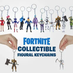 Fortnite Keychains 5Pk Elite Agent Lace Scratch Scarlet Ultima Knight Gold Pmi International