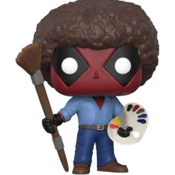 Funko Pop! Marvel: Deadpool Playtime- Bob Ross Vinyl Figure