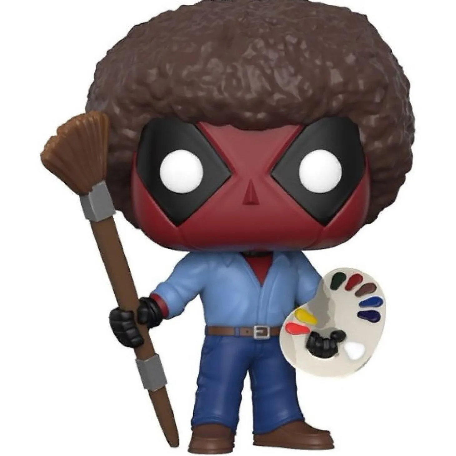 Funko Pop! Marvel: Deadpool Playtime- Bob Ross Vinyl Figure