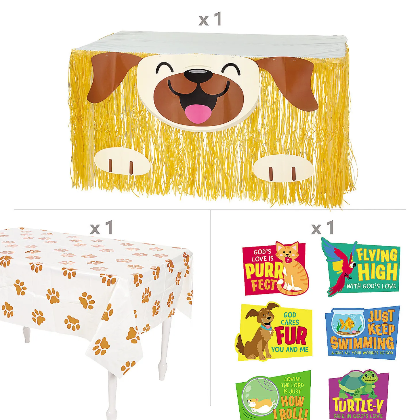 God Cares Fur You Trunk-Or-Treat Decorating Kit - 8 Pc.