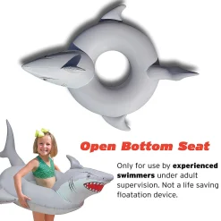 Gofloats 'Great White Bite' Jr Pool Float Party Tube