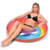 Gofloats Rainbow Party Tube Inflatable Raft