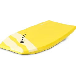 Goplus 41'' Lightweight Super Bodyboard Surfing W/Leash Ixpe Deck Eps Core Boarding Yellow