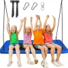 Goplus 700Lb Giant 60'' Platform Tree Swing Outdoor W/ 2 Hanging Straps Blue