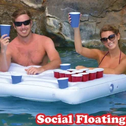 Gopong Pool Party Barge Floating Beer Pong Table