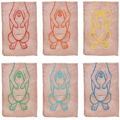 Gosports Roo Racers Sack Race Game 6 Pack - Xl Size Burlap Potato Sack Races For Kids & Adults