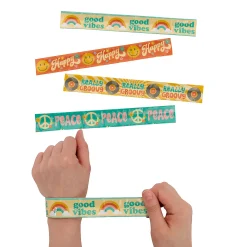 Groovy Party Slap Bracelets - 12 Pc.