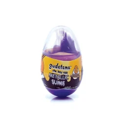 Gudetama The Lazy Egg Metallic Slime & Mini Figure Purple