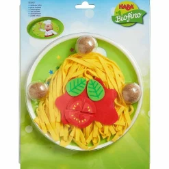 Haba Biofino Spaghetti Bolognese Polyester Pasta And Meatballs - For Pretend Role Play Dinner Fun