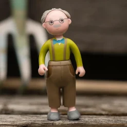 Haba Little Friends Grandpa Kurt - 4.5" Dollhouse Toy Figure