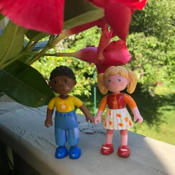 Haba Little Friends Milla - 3.75" Dollhouse Toy Figure With Blonde Hair