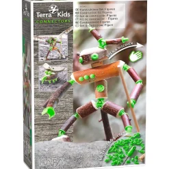 Haba Terra Kids Connectors Backyard Craft Kit Figures - 66 Piece Set