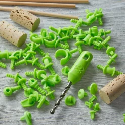 Haba Terra Kids Connectors Backyard Craft Kit Figures - 66 Piece Set