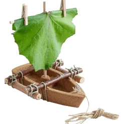Haba Terra Kids Cork Boat - Easy To Assemble And Upgrade With Materials Found In Nature - Diy Fun For Young And Old