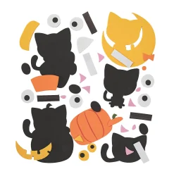 Halloween Cat Magnet Craft Kit - Makes 12