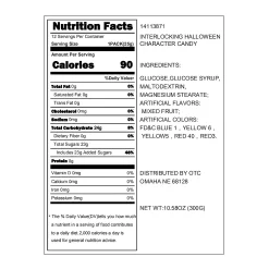 Halloween Character Interlocking Candy Fun Packs - 12 Pc.